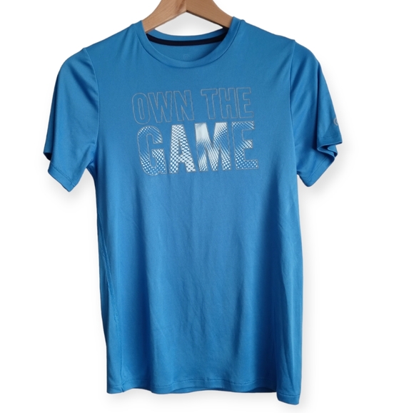 C9 by Champion Boys' Short Sleeve T-Shirt. SIZE L(12/14) .Color Blue - Picture 1 of 11